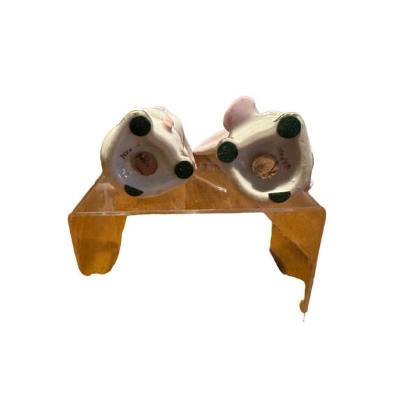 Vtg Salty & Peppy Anthropomorphic Bunny Rabbit Salt & Pepper Shaker Set Japan - Picture 6 of 11